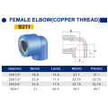 High Quality Standard Thread PPR Names Pipe Fittings Female Elbow